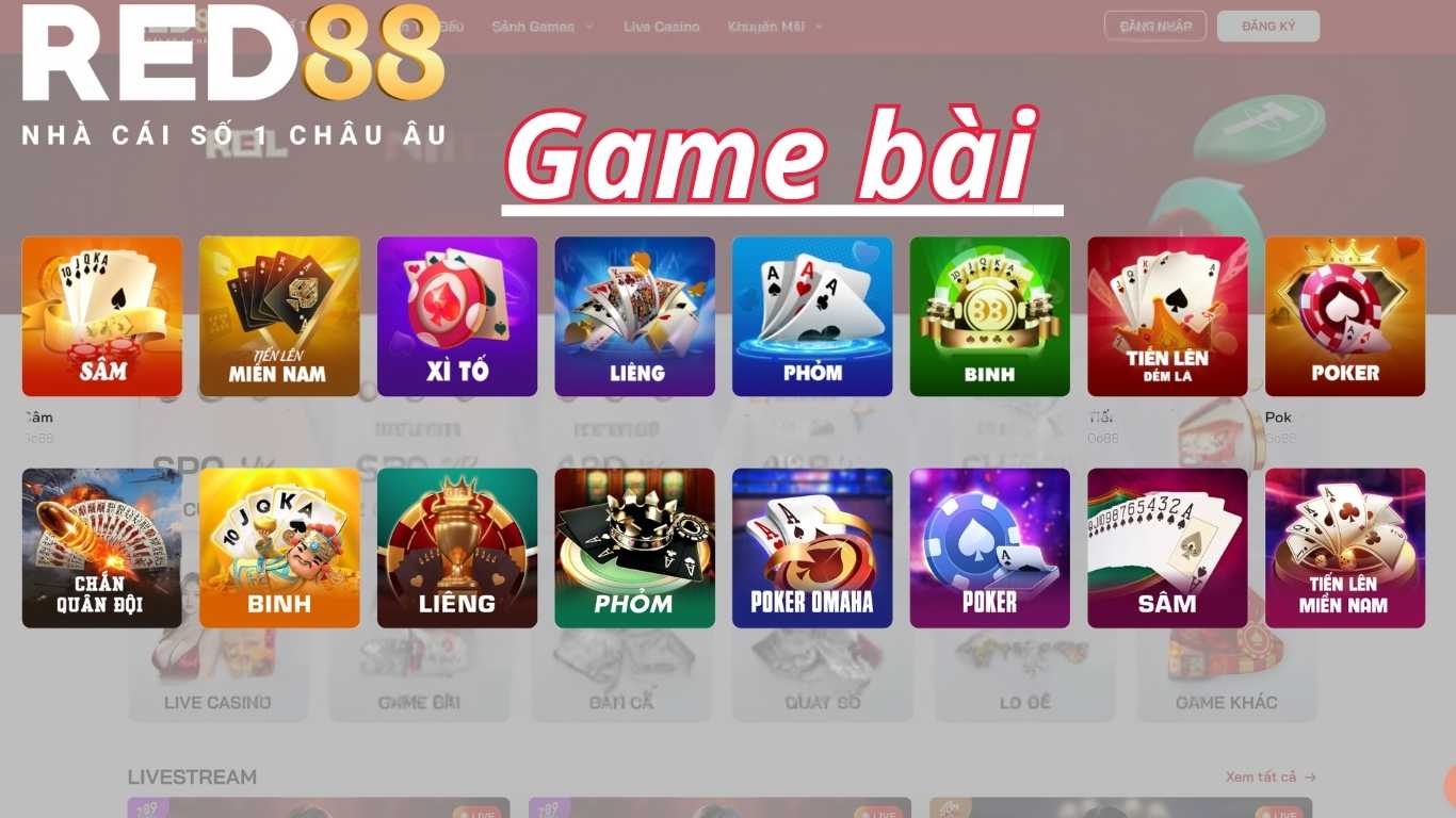 Top 4 siêu phẩm đỉnh cao chỉ có tại game bài Red88