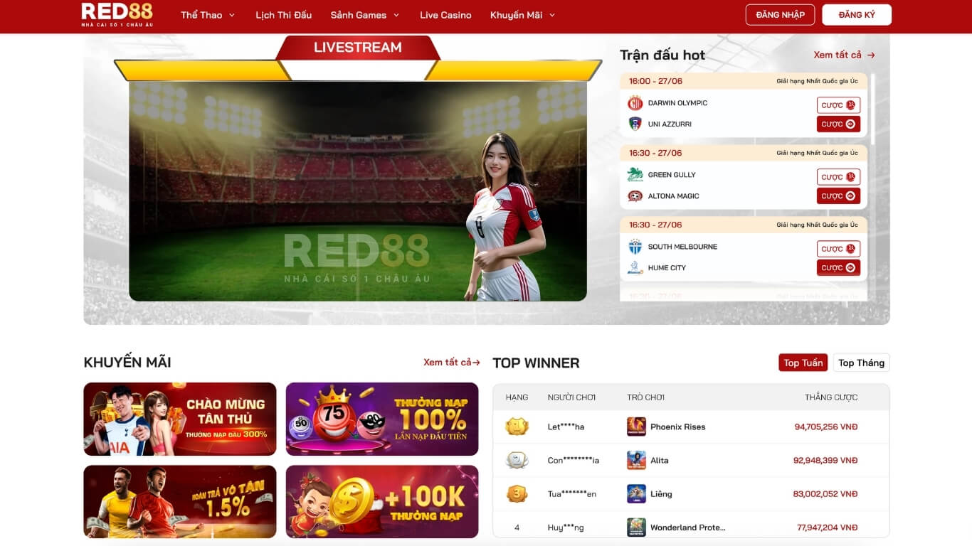 Giới thiệu về nhà cái cá cược uy tín Red88