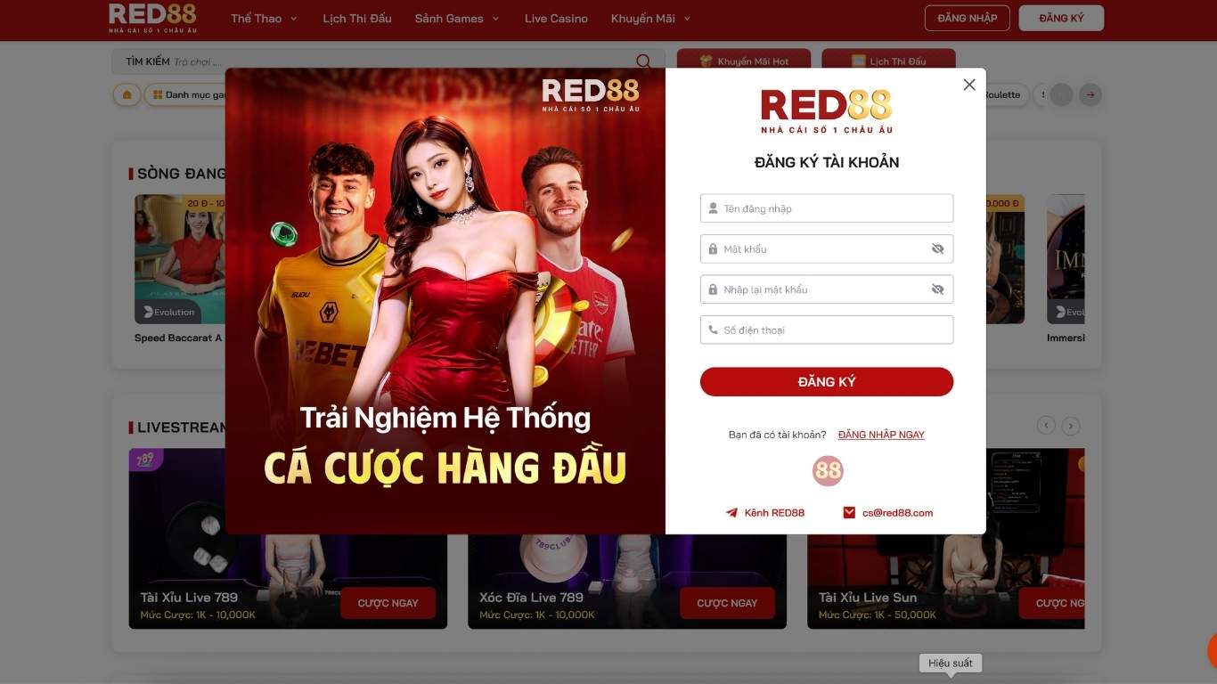 Hướng dẫn newbie đăng ký Red88 thành công ngay lần đầu